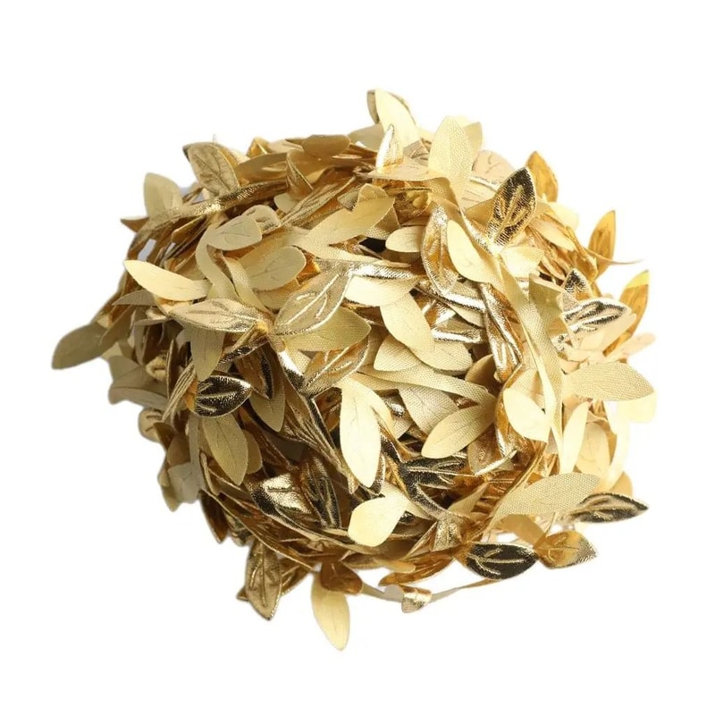Gold Leaf Vine Garland Artificial Silk Leaves Wreath For Wedding Decor Scrapbooking And DIY Crafts 1