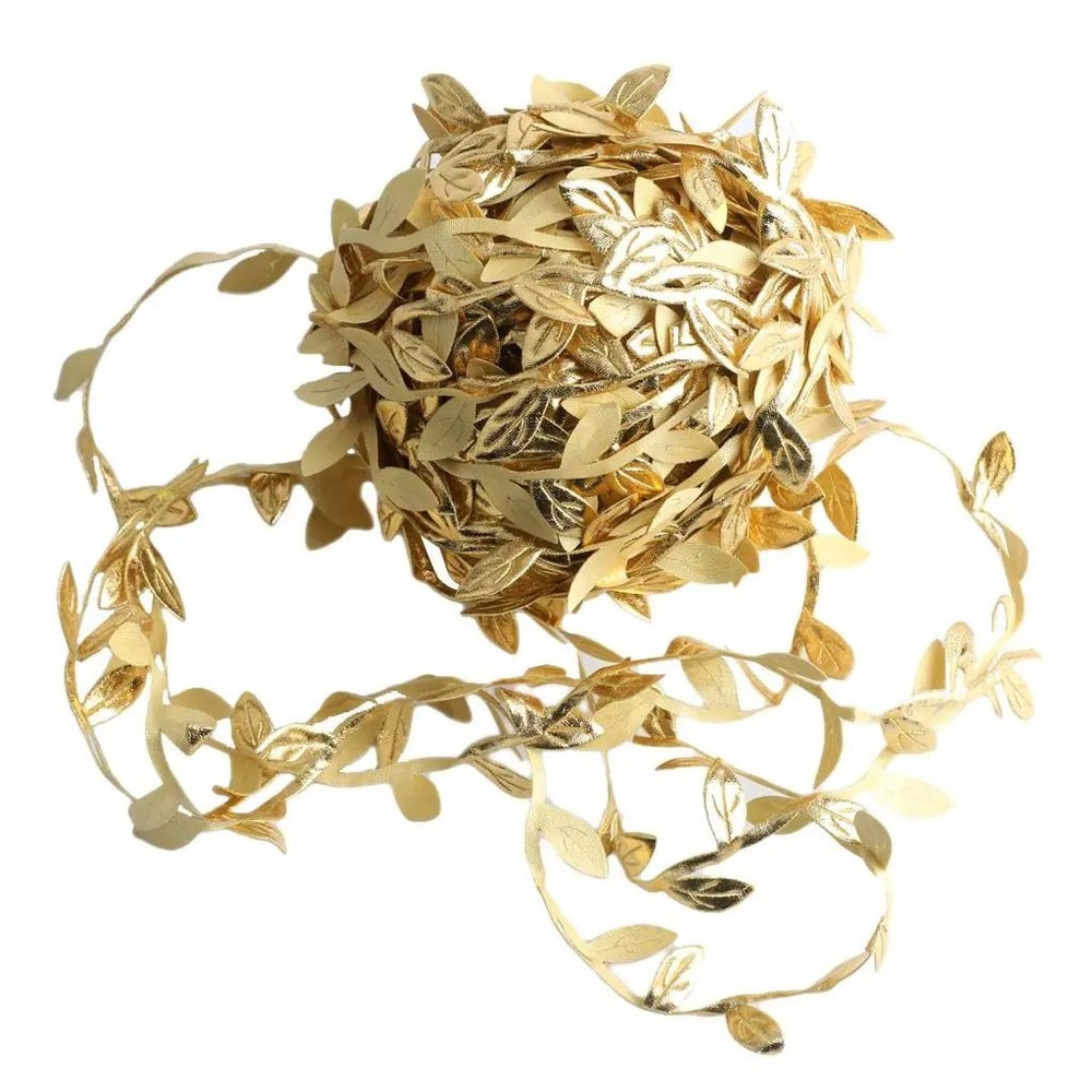 Gold Leaf Vine Garland Artificial Silk Leaves Wreath For Wedding Decor Scrapbooking And DIY Crafts 4