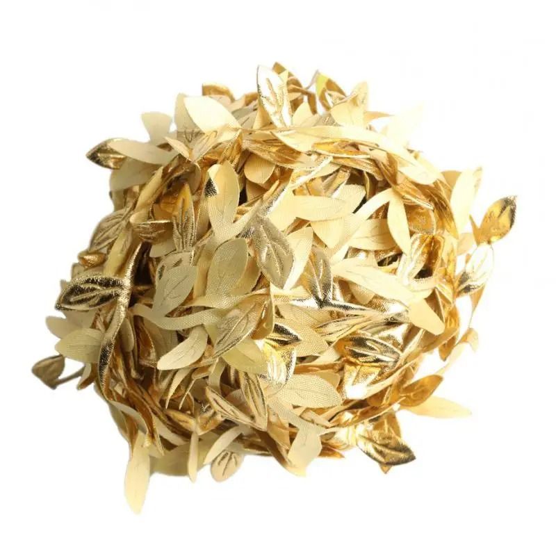 Gold Leaf Vine Garland Artificial Silk Leaves Wreath For Wedding Decor Scrapbooking And DIY Crafts 5