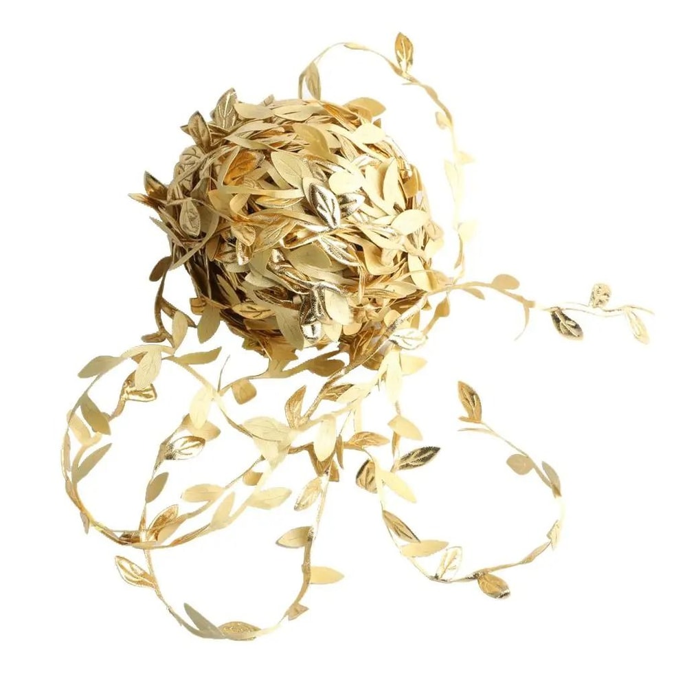 Gold Leaf Vine Garland Artificial Silk Leaves Wreath For Wedding Decor Scrapbooking And DIY Crafts 6