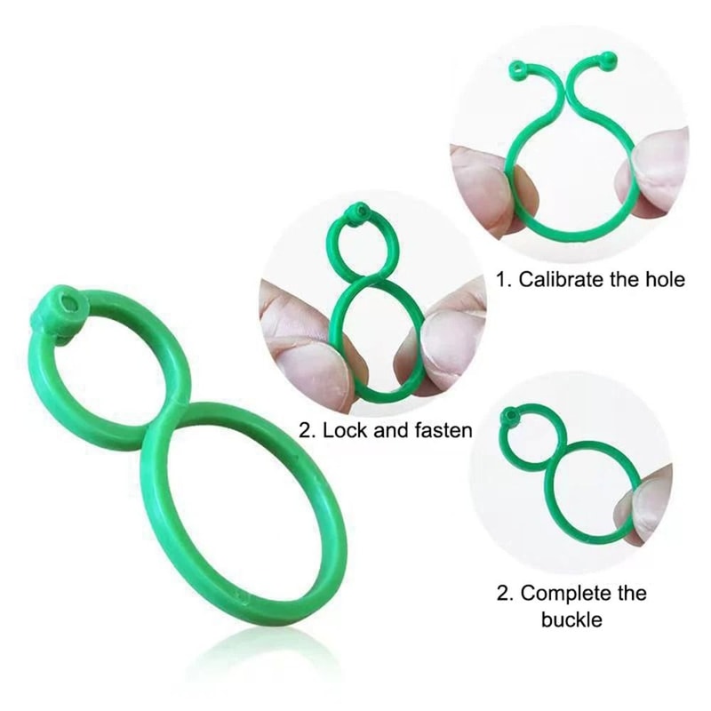 Figure Eight Plant Clips Plastic Garden Vine Ties For Trellis Support And Stem Fixing 50 Or 100 Pac 4