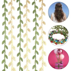 silk leaf vine garland artificial green leaves for wedding decor diy wreaths and scrapbooking 5 to 20 meter