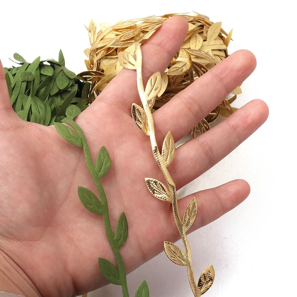Silk Leaf Vine Garland Artificial Green Leaves For Wedding Decor DIY Wreaths And Scrapbooking 5 To 3