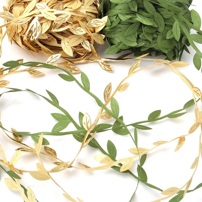 Silk Leaf Vine Garland Artificial Green Leaves For Wedding Decor DIY Wreaths And Scrapbooking 5 To 4