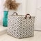 Foldable Cotton Linen Laundry Basket Storage Organizer Bag For Dirty Clothes And Household Sundries 10