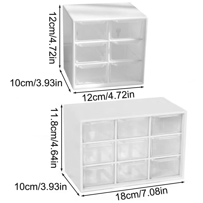 9 Grid Desktop Drawer Organizer Box Small Partition Storage For Desk Mini Drawers And Wall Mounted 1