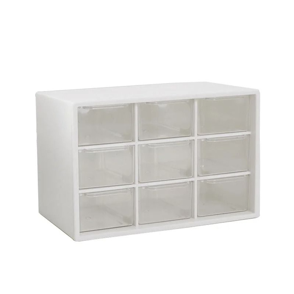 9 Grid Desktop Drawer Organizer Box Small Partition Storage For Desk Mini Drawers And Wall Mounted 6