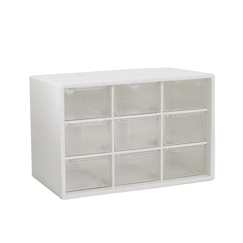 9 Grid Desktop Drawer Organizer Box Small Partition Storage For Desk Mini Drawers And Wall Mounted 6
