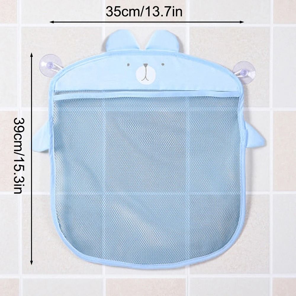 Hanging Mesh Storage Bag Colorful Cartoon Organizer Basket For Kitchen Bathroom And Produce Storage 5