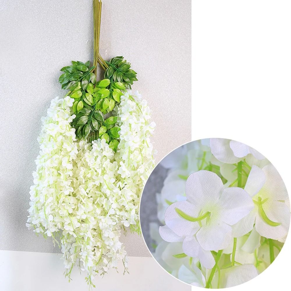 Artificial Wisteria Hanging Garland 12 Piece Flower Strings For Wedding Arch Garden And Home Party 2