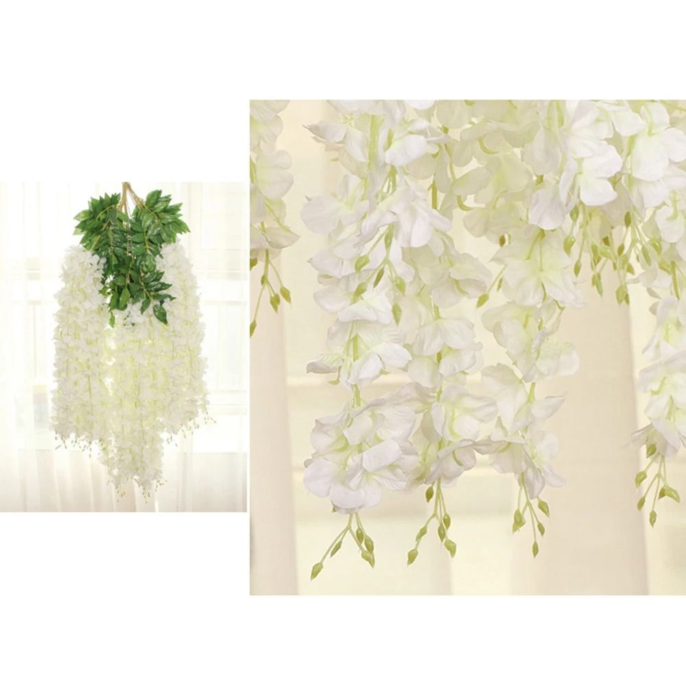 Artificial Wisteria Hanging Garland 12 Piece Flower Strings For Wedding Arch Garden And Home Party 3