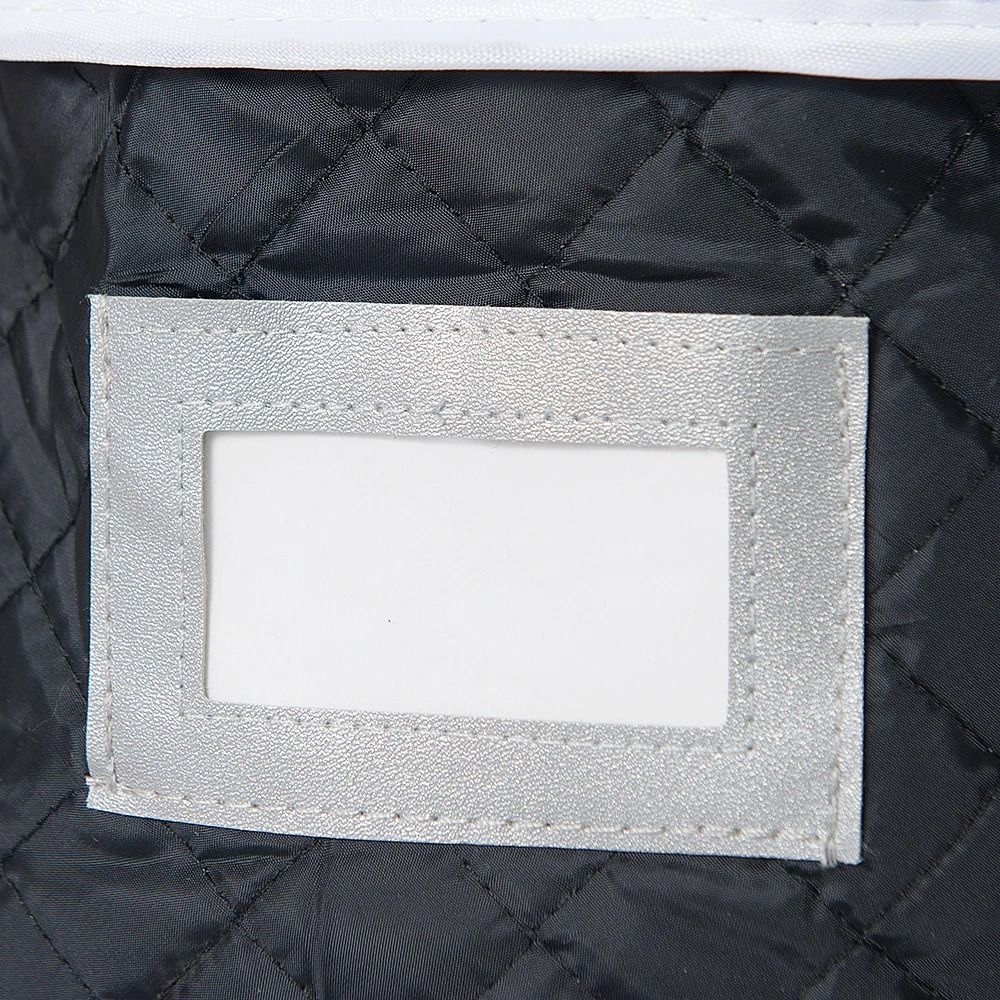 Quilted Tableware Storage Box With Zipper Lid For Plates Bowls And Dishes 4