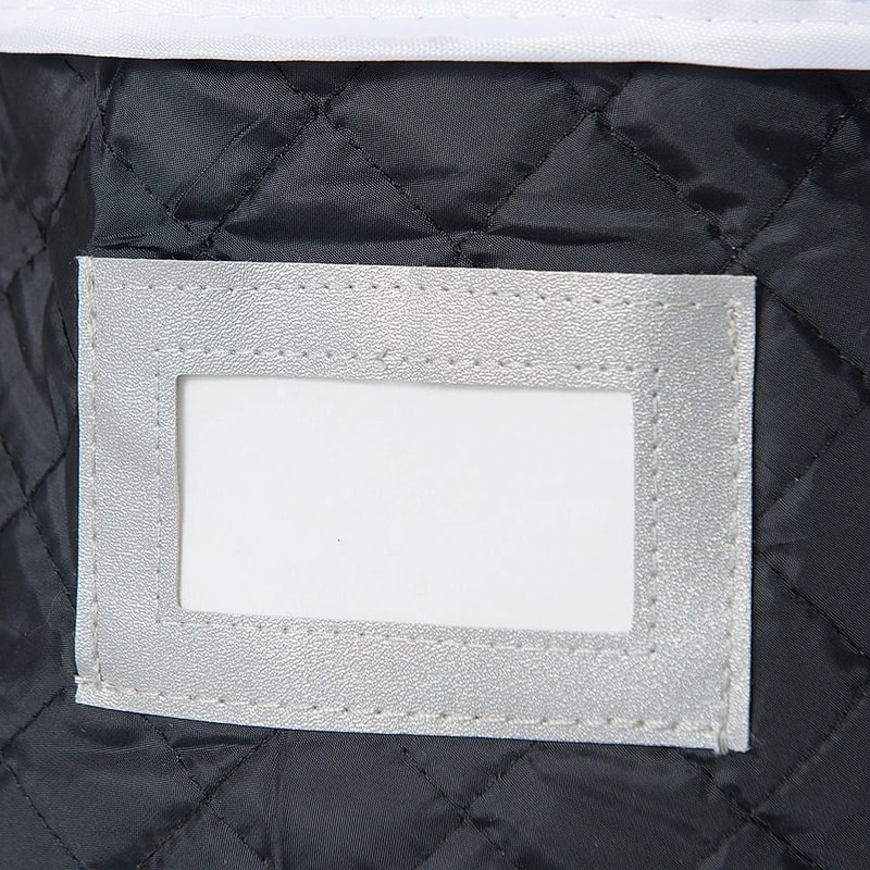 Quilted Tableware Storage Box With Zipper Lid For Plates Bowls And Dishes 4