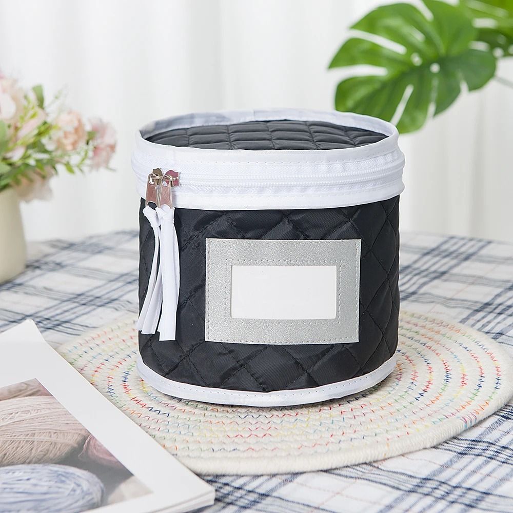 Quilted Tableware Storage Box With Zipper Lid For Plates Bowls And Dishes 7