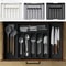 Expandable Cutlery Organizer Tray For Kitchen Drawers With Compartments 0