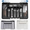 Expandable Cutlery Organizer Tray For Kitchen Drawers With Compartments 1