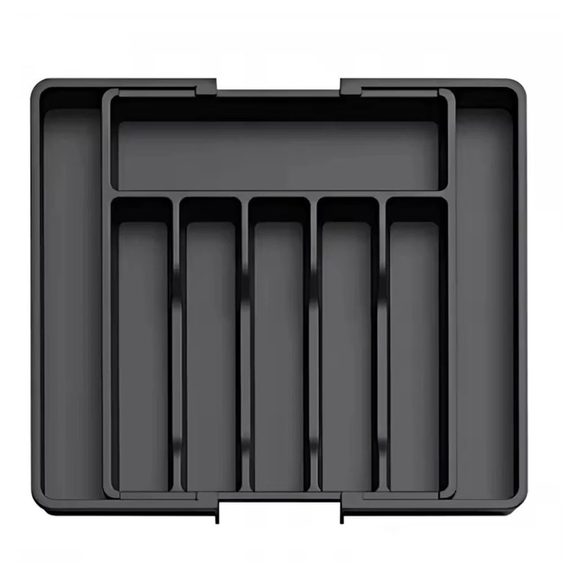 Expandable Cutlery Organizer Tray For Kitchen Drawers With Compartments 6