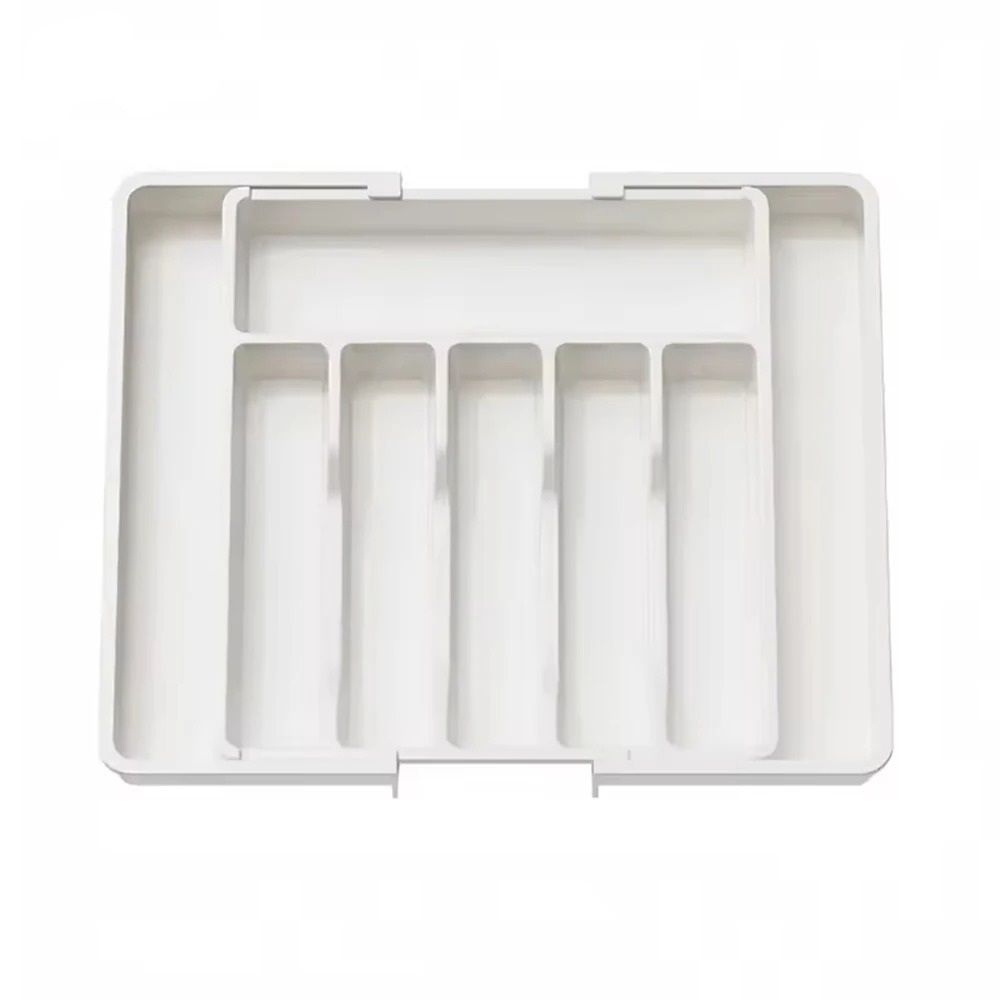 Expandable Cutlery Organizer Tray For Kitchen Drawers With Compartments 8