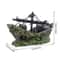 Resin Pirate Shipwreck Aquarium Ornament Underwater Fish Tank Decoration 3