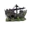 Resin Pirate Shipwreck Aquarium Ornament Underwater Fish Tank Decoration 4