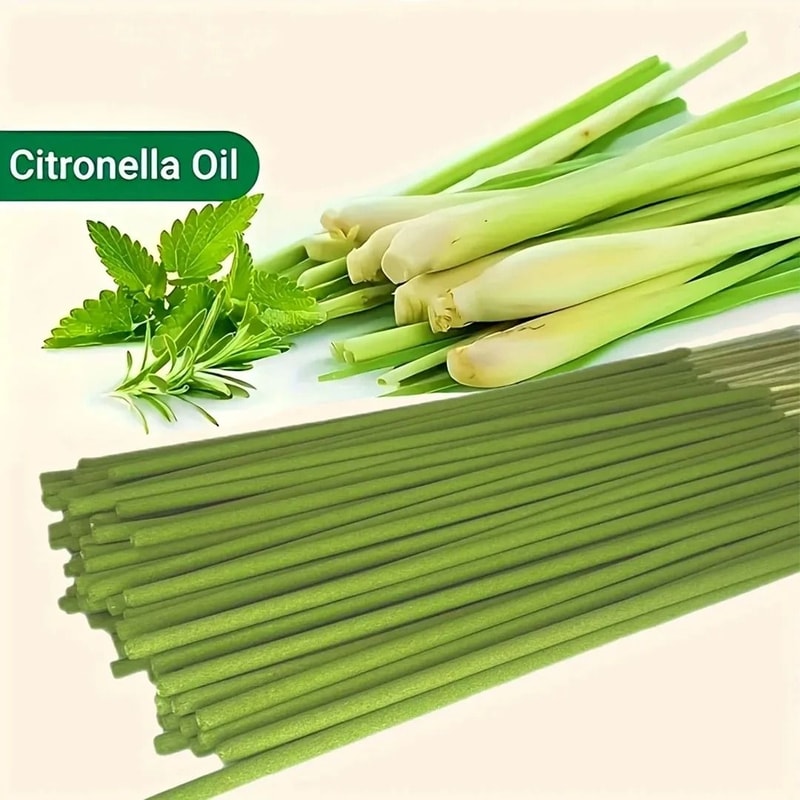 Lemongrass Oil Burning Stick With 45Minute Burn Time For Home Camping And Outdoor Use 6