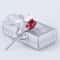 Crystal Glass Rose Mini Flower Ornament Gift With Display Box For Desk Home Weddings And Valentines 8