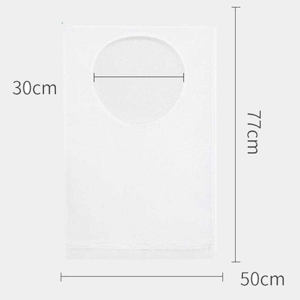 Hanging Laundry Hamper Bag With Bottom Zipper Large Mesh Dirty Clothes Organizer For Bathroom Dorm 5