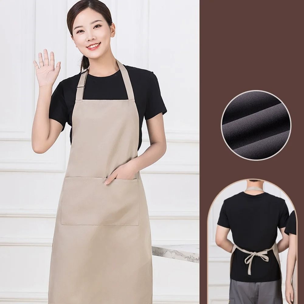 Adjustable Bib Apron With Pockets For Cooking And Baking Unisex Kitchen Apron For Women And Men 3