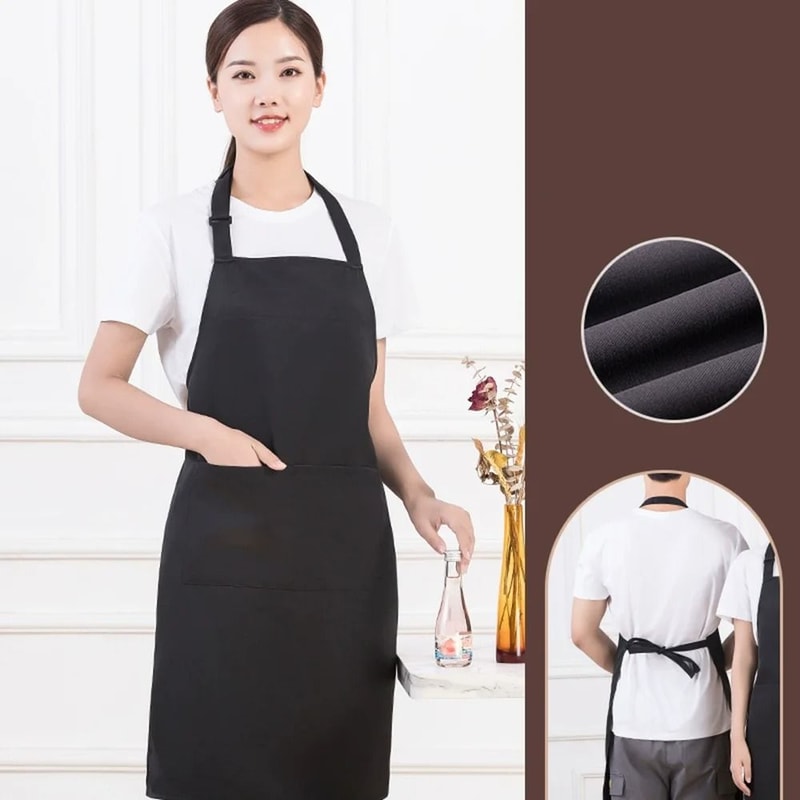 Adjustable Bib Apron With Pockets For Cooking And Baking Unisex Kitchen Apron For Women And Men 4