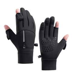 frostgrip flip-open winter gloves for men & women | waterproof & touchscreen ready