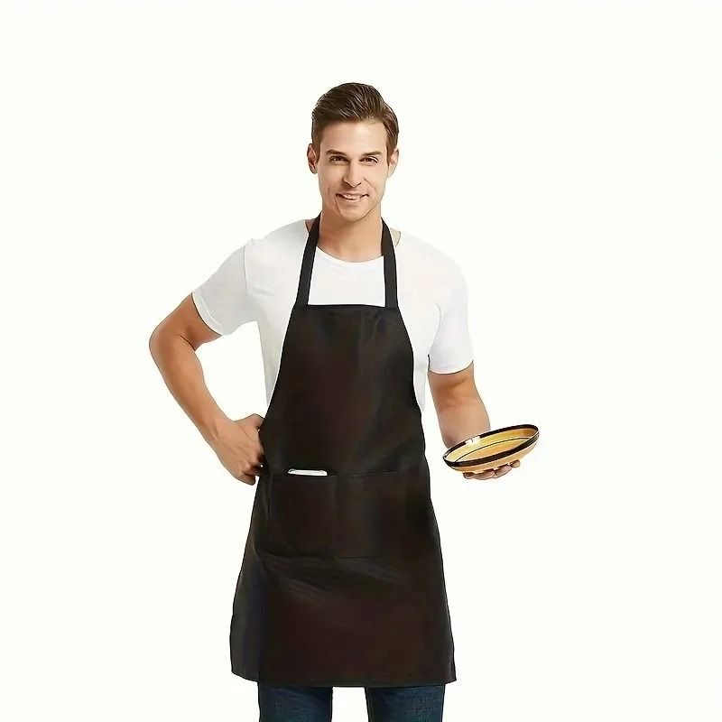 Adjustable Canvas Apron Set With Pockets Comfort Fit For Cooking And Work 4 Pack 4