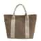 Color Block Straw Tote Bag With Zipper Summer Handbag For Women Lightweight Shoulder Bag 4