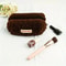 Plush Cosmetic Bag With Zipper Large Capacity Makeup And Travel Storage Pouch 2