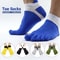Breathable Five Toe Cotton Sports Socks For Men Moisture Wicking Athletic Socks 4