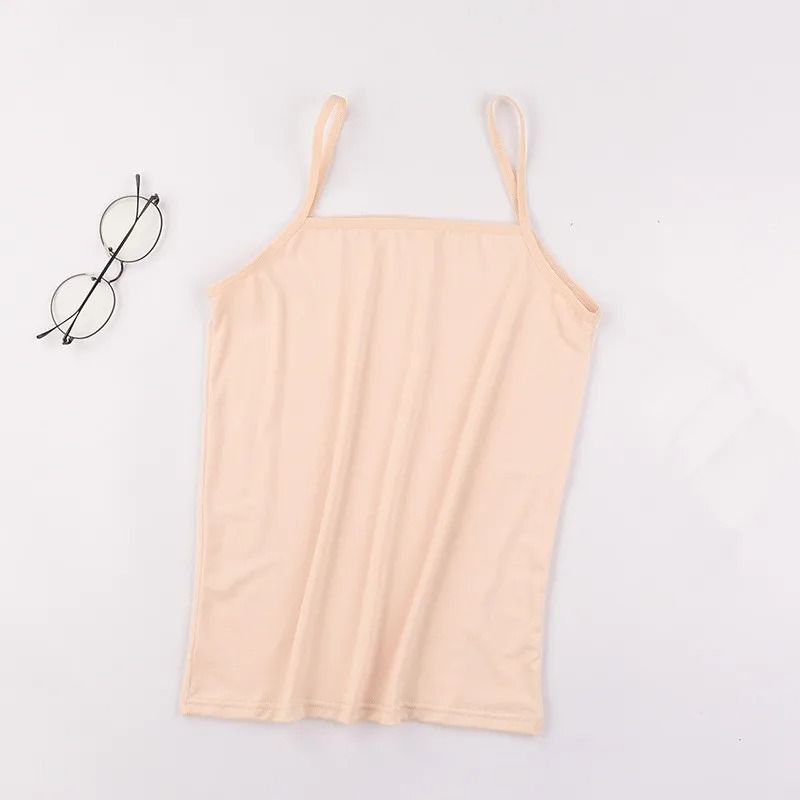 Women Slim Fit Camisole Crop Top Stretch Tank Vest Summer Layering Basic 6