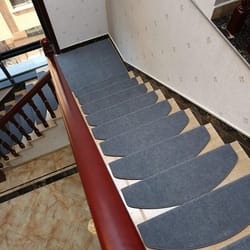 non slip self adhesive stair tread mat carpet step cover pad 25.59 in