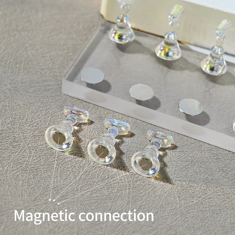 Magnetic Nail Display Board With Acrylic Holder Nail Art Practice Stand Set For Polish Samples 2