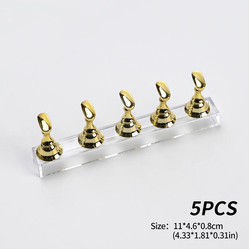 Magnetic Nail Display Board With Acrylic Holder Nail Art Practice Stand Set For Polish Samples 8