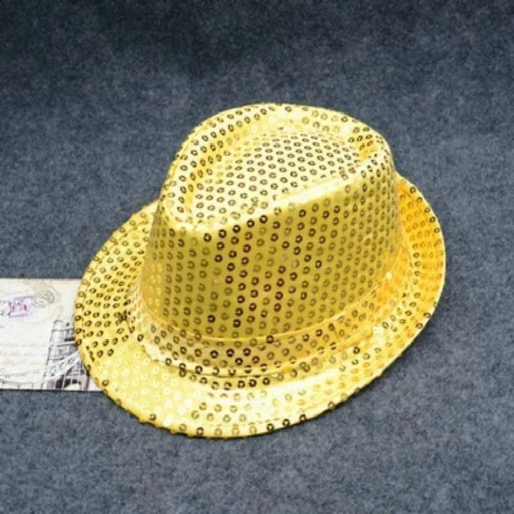 Sequined Top Hat For Adults And Kids Sparkly Party Dance Performance Costume Hat 2