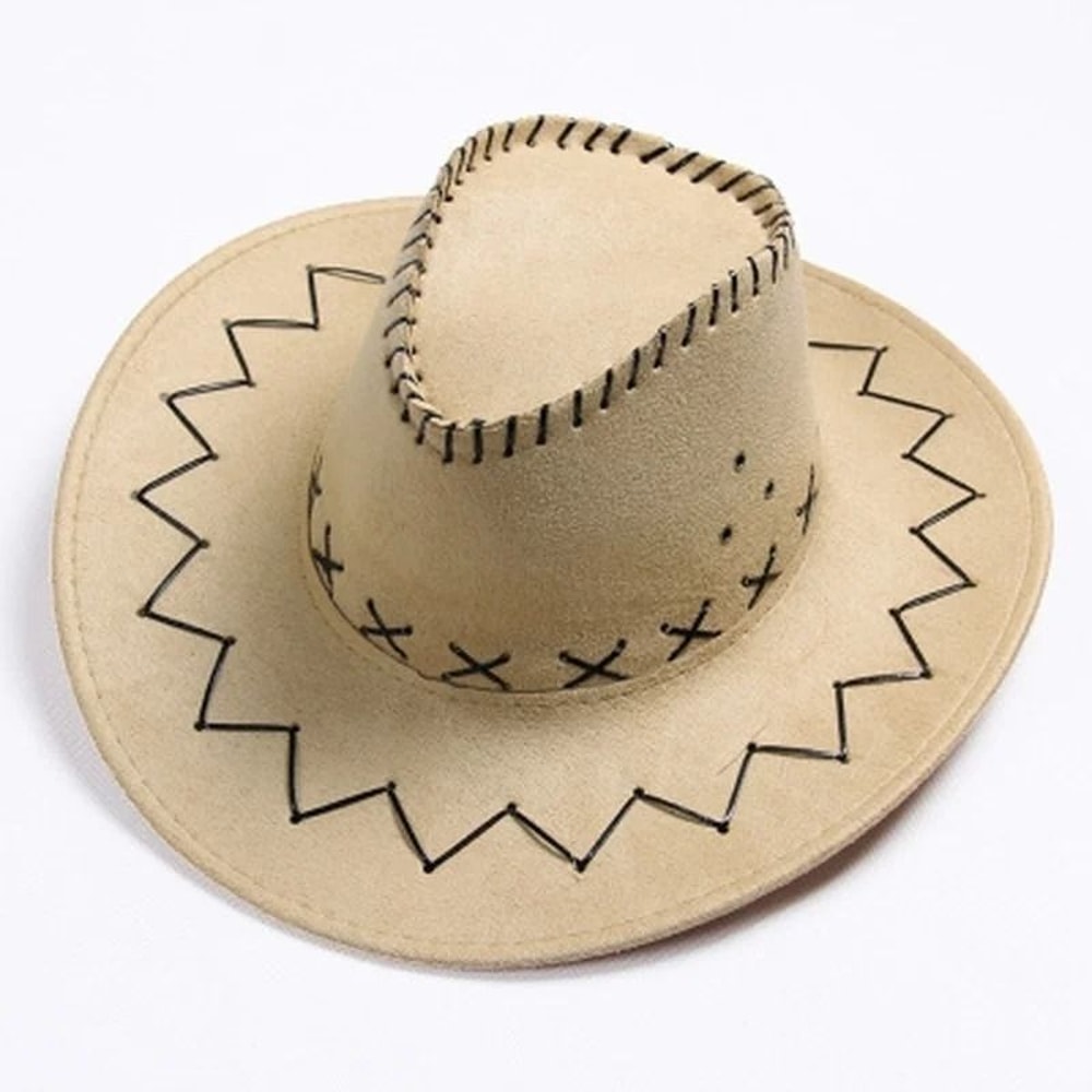 Wide Brim Western Cowboy Hat For Men And Women Casual Sun Hat For Costume And Outdoor Wear 7