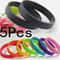 Luminous Silicone Wristband Set Glow Sports Bracelets For Outdoor Training 5 Pack 3