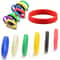 Luminous Silicone Wristband Set Glow Sports Bracelets For Outdoor Training 5 Pack 0
