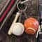 Mini Baseball Keychain Set With Bat Glove And Ball PU Leather Sports Keyring Gift 4