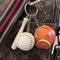 Mini Baseball Keychain Set With Bat Glove And Ball PU Leather Sports Keyring Gift 4