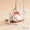 Mini Baseball Keychain Set With Bat Glove And Ball PU Leather Sports Keyring Gift 5