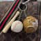 Mini Baseball Keychain Set With Bat Glove And Ball PU Leather Sports Keyring Gift 7