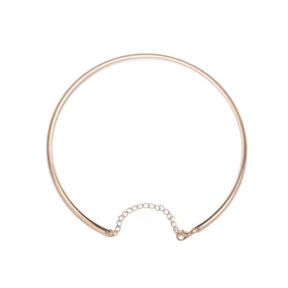 Bold Minimalist Circle Choker Necklace 6