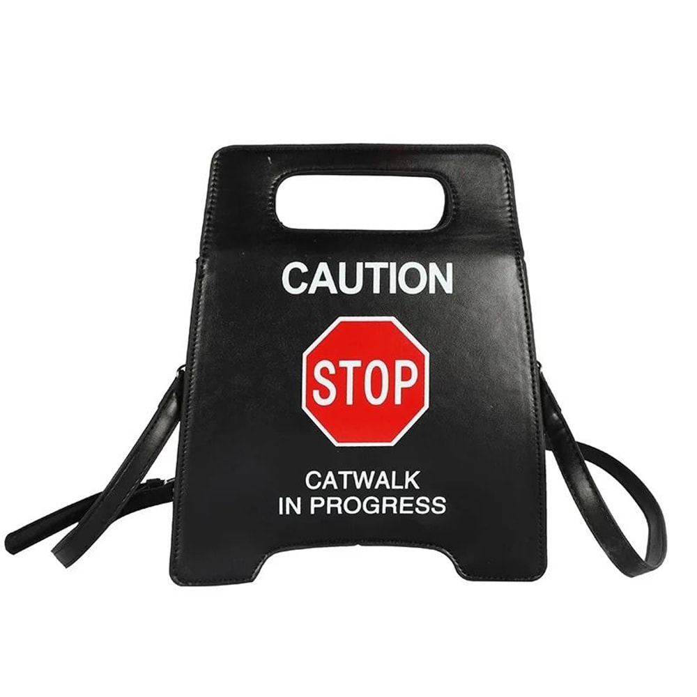 Novelty Stop Sign Crossbody Handbag 3