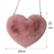 Faux Fur HeartShaped Crossbody Bag 5