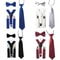3Piece Kids Suspenders And Bowtie Set 0